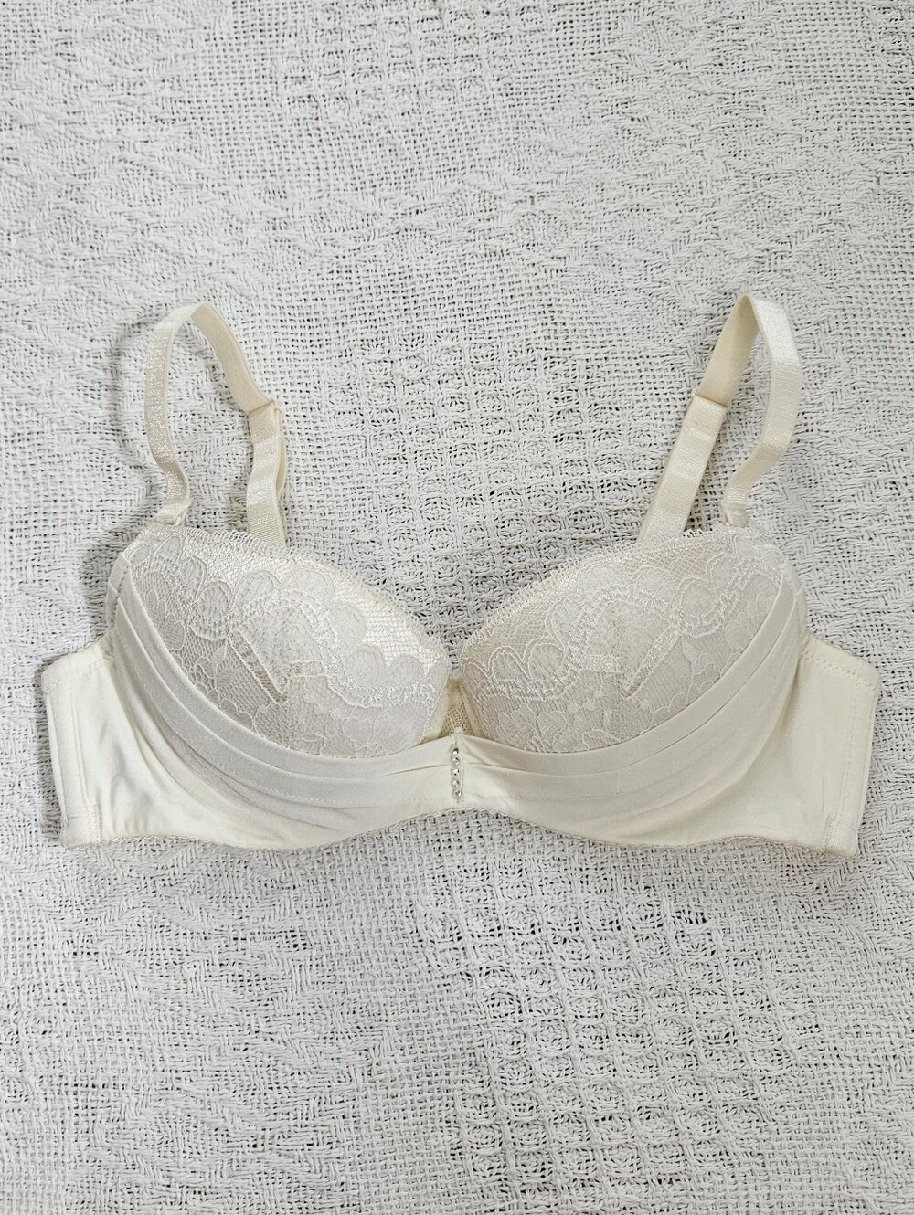 BonBon Balconette Pushup Bra Cream Colored Womens B70